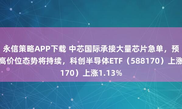 永信策略APP下载 中芯国际承接大量芯片急单，预计行业高价位态势将持续，科创半导体ETF（588170）上涨1.13%
