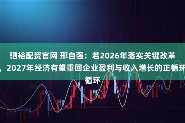 驷裕配资官网 邢自强：若2026年落实关键改革，2027年经济有望重回企业盈利与收入增长的正循环